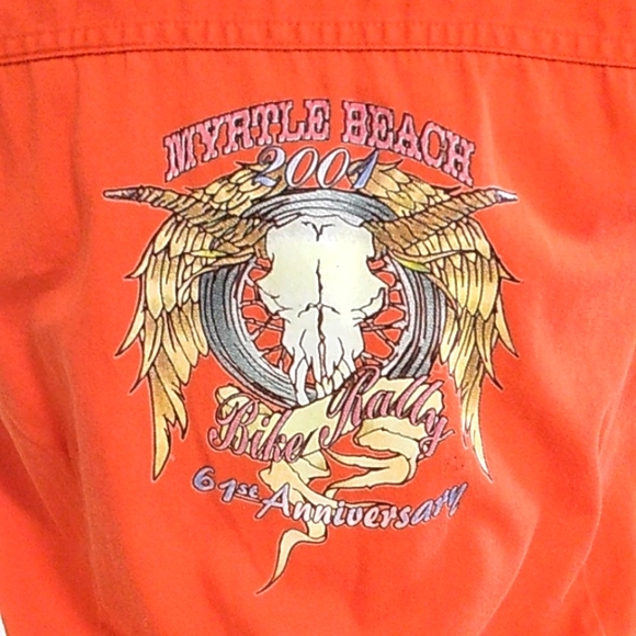 Authentic Bikers World Top, Sz XL - Picture 5 of 6